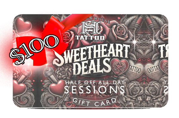 25% off $100 Tattoo Gift Card