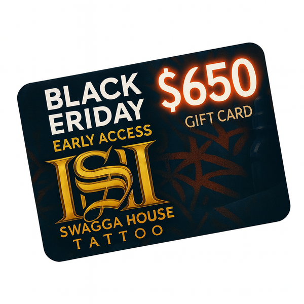 BLACK FRIDAY Gift CaRD Deal get a $1250 tattoo gift card for just $650.