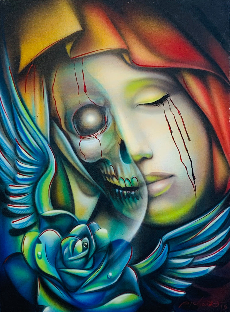 La Muerte (Acrylic on Canvas) 18x24