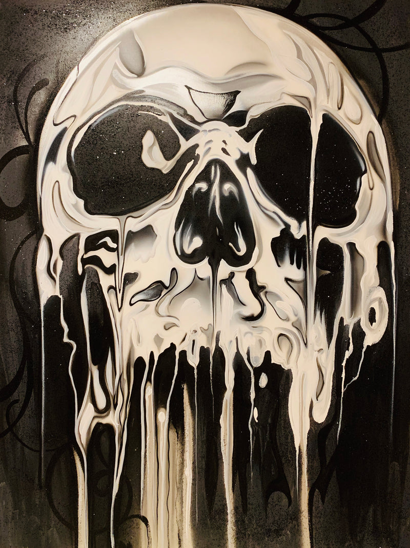 Death Original Painting (Acrylic on Canvas) 36x46