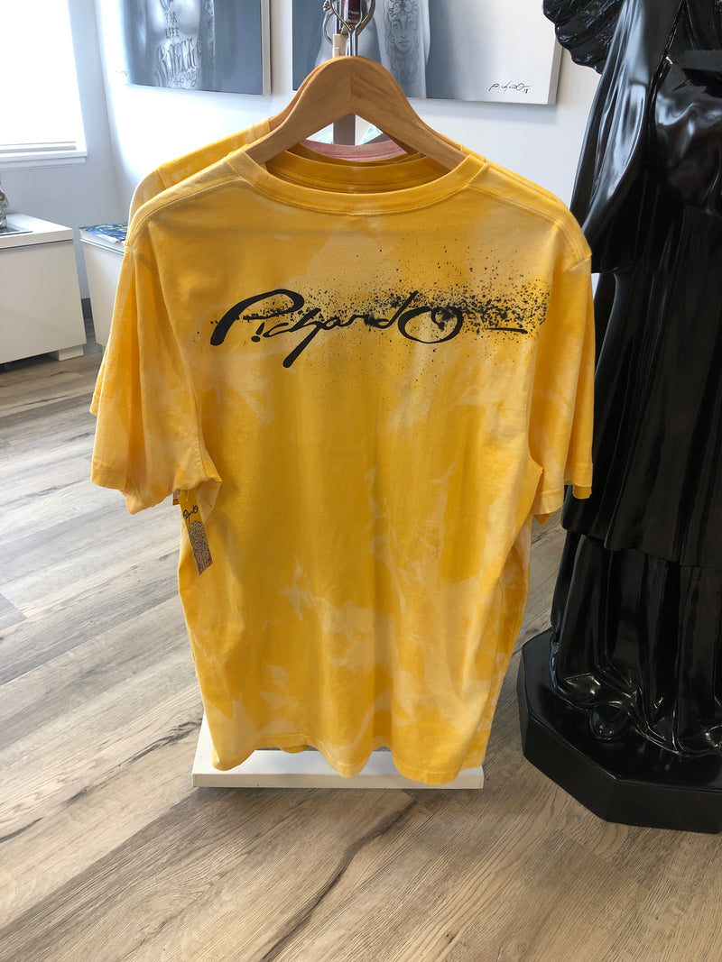 Bleached Yellow Freestyle Jesus Face (1 of 1) XL