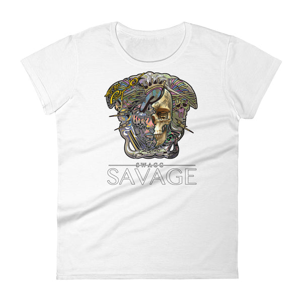 Women's Pichardo Shirt Swagg Savage Half Skull (More Colors Available)