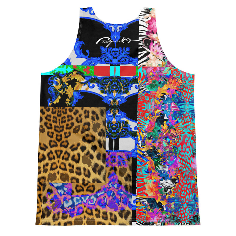 Verano Luxe Tank Blue, Leopard and Floral (Men's)