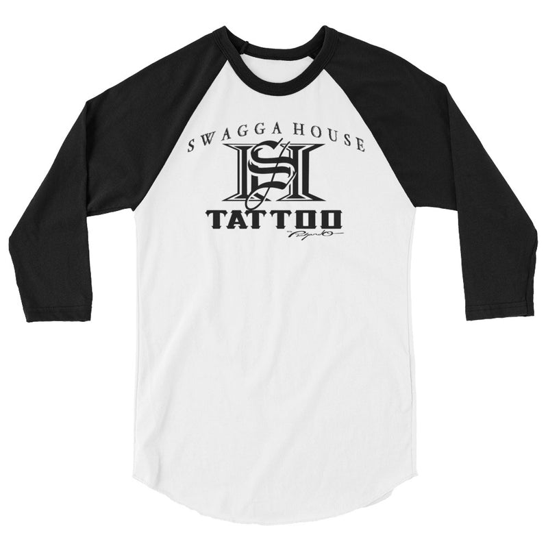 Swagga House Tattoo Black Logo Baseball Tee