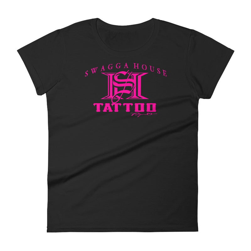 Women's Swagga House Shirt Pink Logo (More Colors Available)