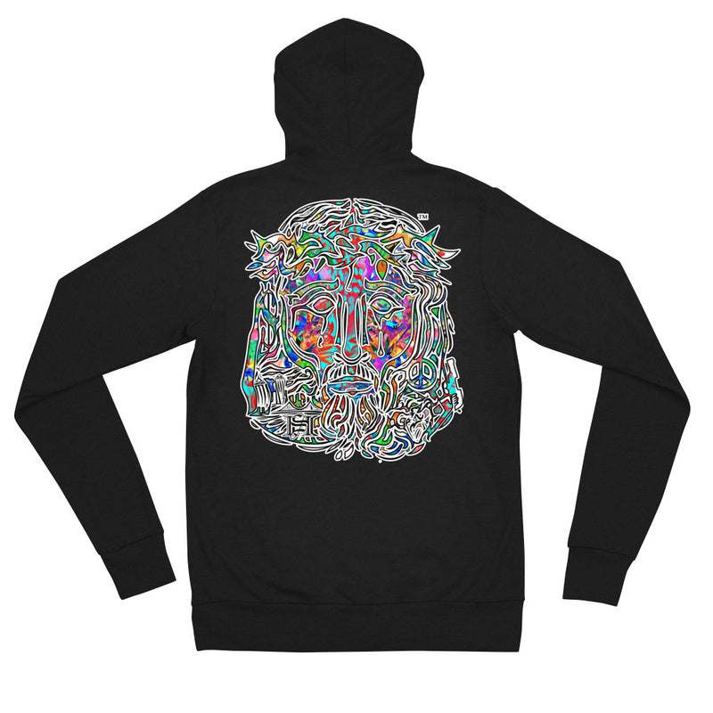 Pichardo Zip Hoodie Multi- Colored Jesus Face